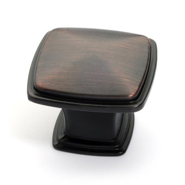 Dynasty Hardware Dynasty Hardware K-81091-10B Super Saver Square Cabinet Knob Aged Oil Rubbed Bronze K-81091-10B